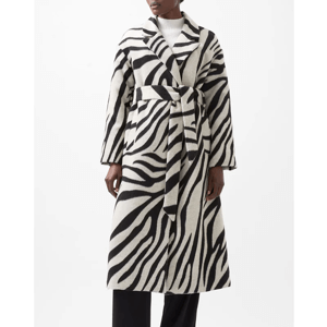 French Connection Grace Zebra Coat